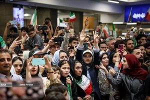 آیین استقبال از ملی پوشان 