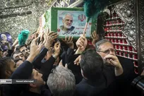 تشییع و تدفین پیکر شهید طهرانچی در حرم حضرت عبدالعظیم حسنی(ع)