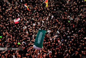 تشییع پیکر مطهر امام مجاهد شهید در کربلای معلی