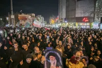 عزاداری شهادت رهبر انقلاب - چهارراه کوکاکولا خیابان پیروزی