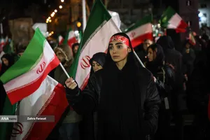 مراسم عزاداری در سوگ رهبر شهید انقلاب - میدان تجریش