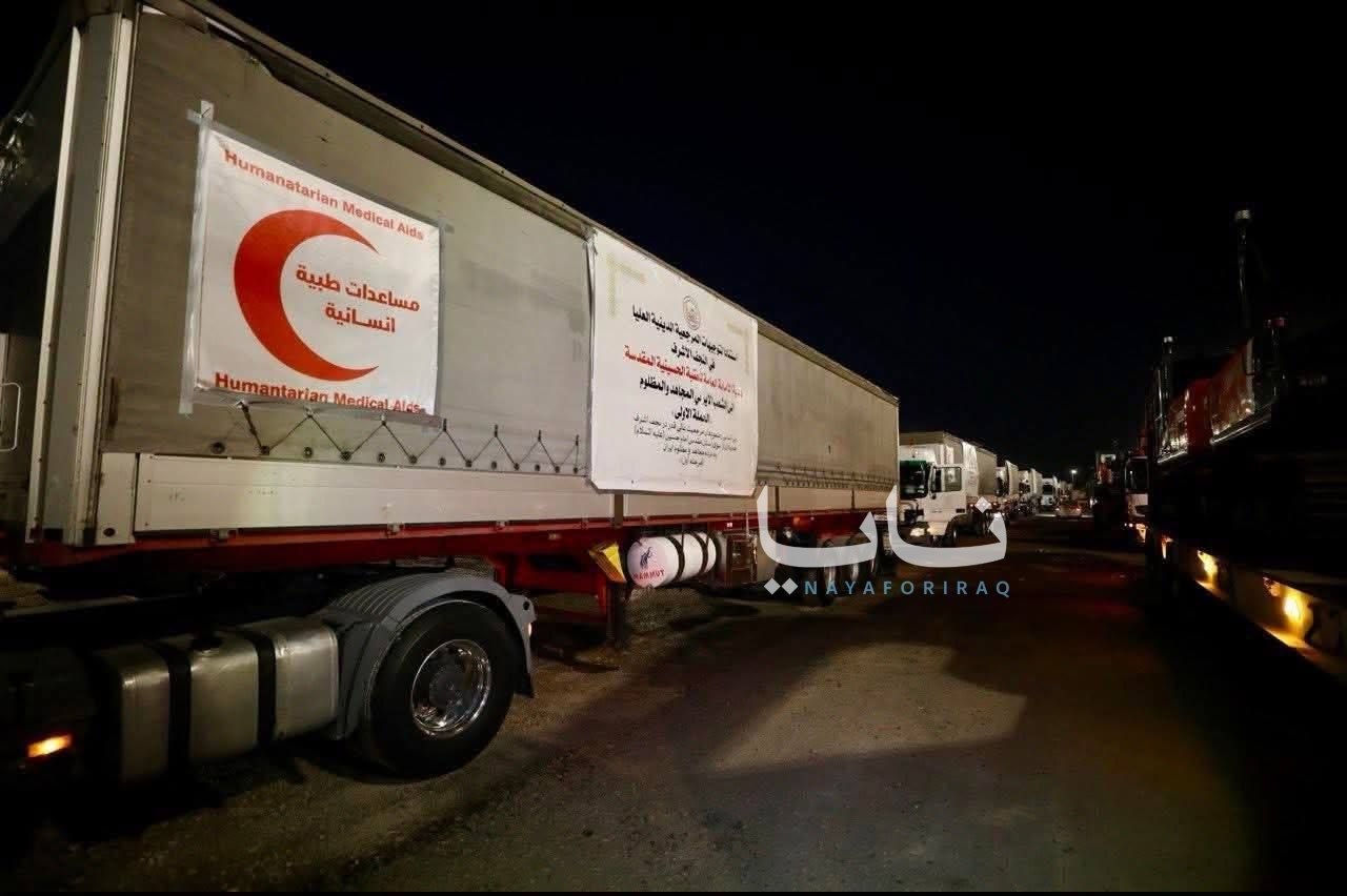 آماده انتشار/ حرکت نخستین کاروان کمک‌های مردمی عراق به‌سوی ایران