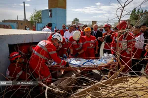 مانور امدادگران جمعیت هلال احمر