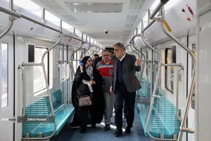 آیین بهره برداری از 2 رام قطار مترو ملی