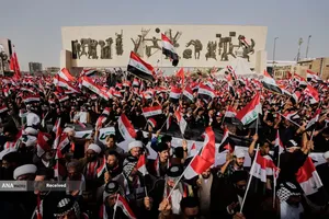 راهپیمایی میلیونی عراقی&zwnj;ها در حمایت از ایران و جبهه مقاومت