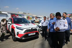 مراسم بزرگداشت روز آتش&zwnj;نشان در برج میلاد تهران