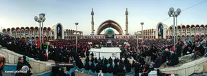 مراسم وداع با رهبر شهید انقلاب حضرت آیت الله سیدعلی خامنه&zwnj;ای (ره) و خانواده ایشان