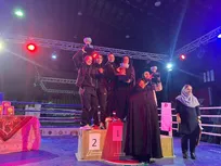 کیک بوکسینگ قهرمانی کشور|  جام قهرمانی به بانوان تهران رسید