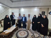 تجلیل از خانواده دانشجوی شهید امنیت «محمدحسین قنبری» با حضور  مسئولان دانشگاه آزاد فارس