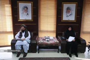 دیدار مولوی فضل محمد حقانی، سفیر افغانستان در ایران با دکتر بیژن رنجبر رئیس دانشگاه آزاد اسلامی