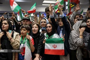 آیین استقبال از ملی پوشان 