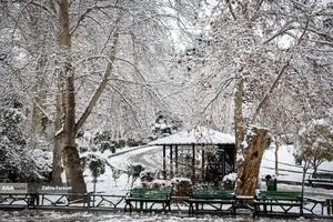 بارش برف زمستانی در تهران 