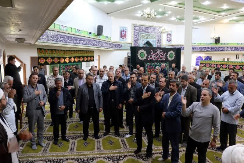 طشت‌گذاری مسجد دانشگاه آزاد اردبیل 