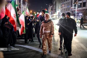 مراسم عزاداری در سوگ رهبر شهید انقلاب - میدان تجریش