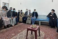 جدیدترین تصویر از دیدار مردمی آیت‌الله سیستانی