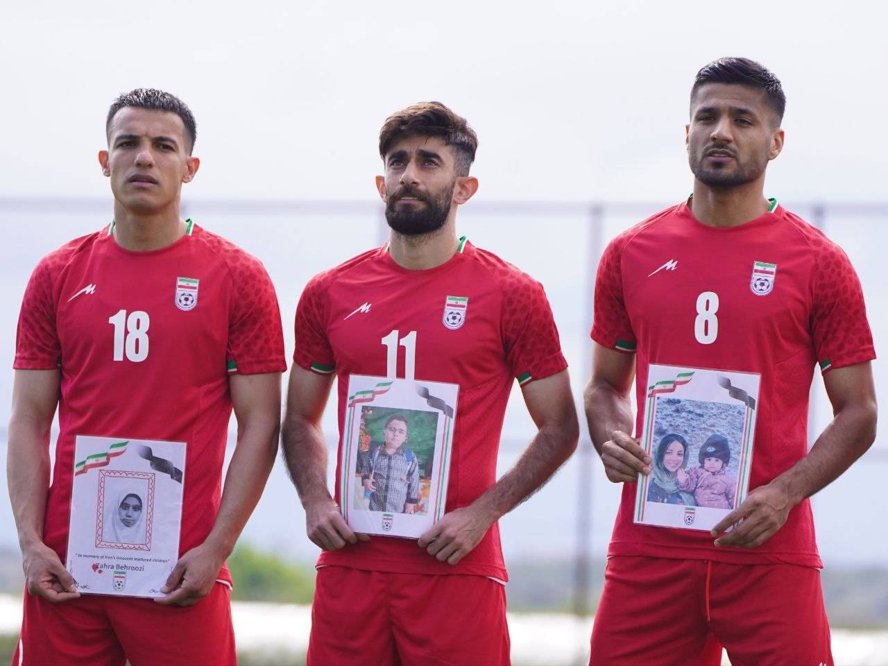 کنایه رسمی اعضای تیم ملی به رئیس فیفا با نشان دادن جنایات آمریکا و رژیم صهیونیستی+تصاویر