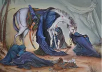 مجلس روضه‌ای به قامت یک تابلو