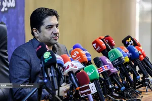 نشست خبری محمدعلی ثابت قدم، مدیرعامل شرکت توسعه و نگهداری اماکن ورزشی کشور