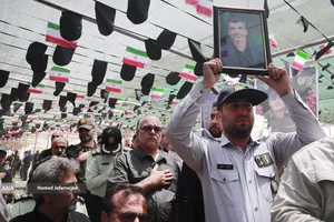 تشییع و تدفین پیکر مطهر بسیجی شهید حسین یوسفخانی