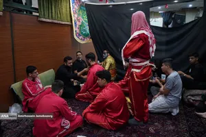 خیمه سوزان ظهر عاشورا - چهارراه گلوبندک تهران