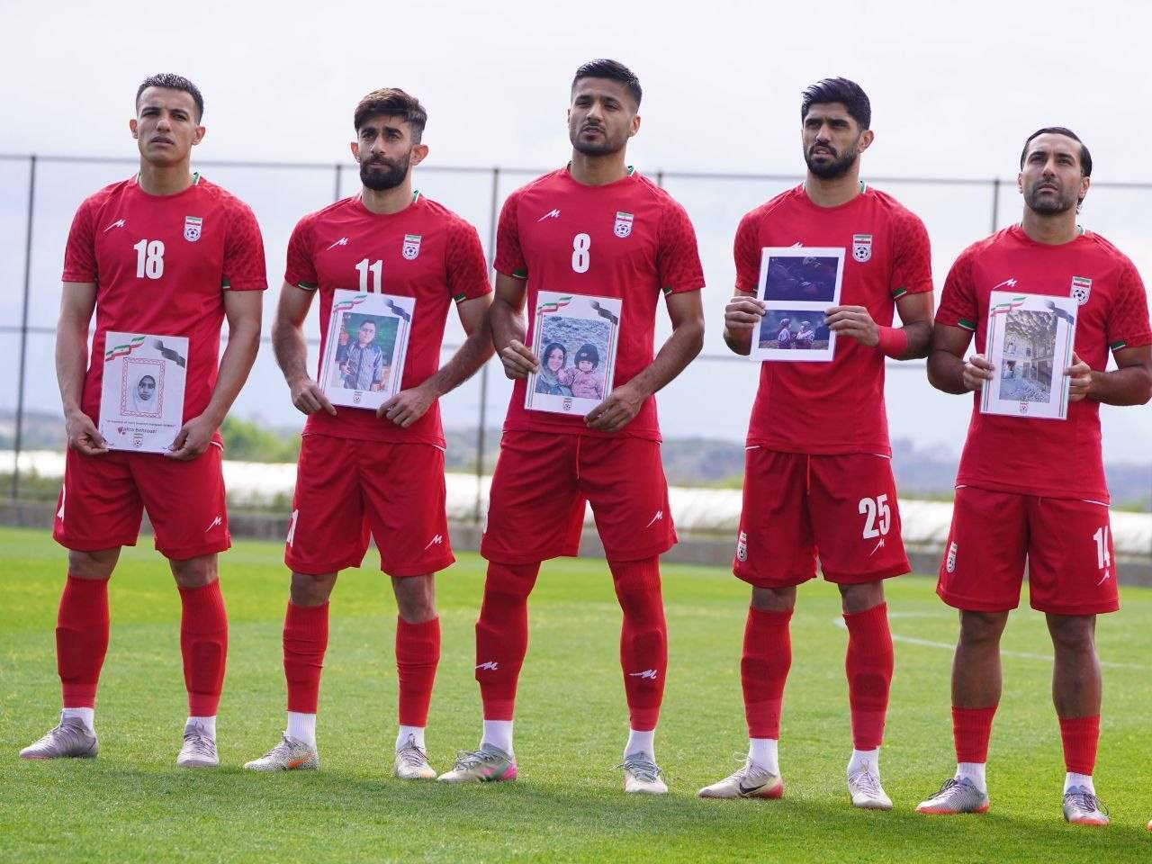 کنایه رسمی اعضای تیم ملی به رئیس فیفا با نشان دادن جنایات آمریکا و رژیم صهیونیستی+تصاویر