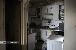 آثار تجاوز هوایی آمریکایی _ صهیونیستی به اماکن مسکونی