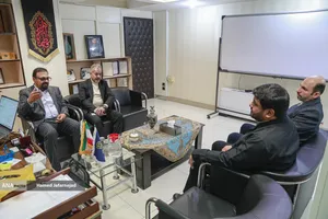 دیدار امیر رضا بازرگان رییس دانشگاه آزاد اسلامی واحد سیرجان با محمدمهدی خیرجو مدیرعامل خبرگزاری آنا