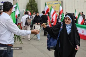 آیین استقبال از دانشجویان در دانشگاه آزاد اسلامی 