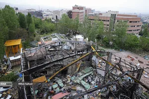 بازدید اصحاب رسانه از  خسارت وارده در دانشگاه شهید بهشتی
