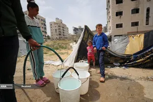 تشنگی زیر آوار و محاصره در غزه