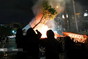 آتش اعتراضات در لس آنجلس