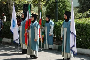 آیین روز پرچم در دانشگاه تهران