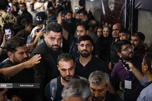 آیین استقبال از ملی پوشان 