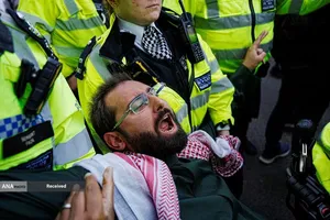دستگیری طرفداران فلسطین در لندن