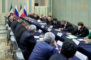 دیدار مسعود پزشکیان با پوتین رییس جمهور روسیه در حاشیه نشست سران سازمان همکاری شانگهای