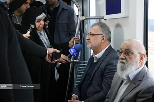 آیین بهره برداری از 2 رام قطار مترو ملی