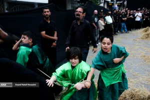 عزاداری و آیین خیمه&zwnj;سوزی عصر عاشورا در هیئت قمر بنی&zwnj;هاشم ساری