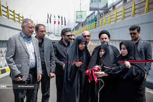 علیرضا زاکانی شهردار تهران در آیین بهره&zwnj;برداری از چهار پروژه راهگشای عمرانی در پایتخت