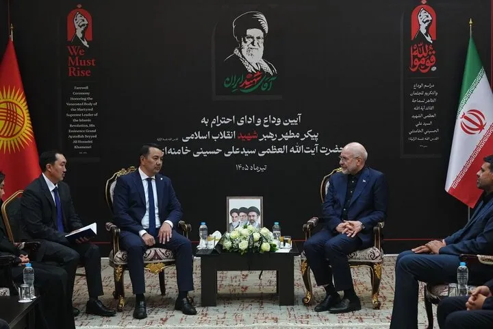 قالیباف در دیدار با رئیس مجلس قرقیزستان