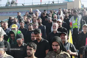 مراسم اقامه نماز بر پیکر امام شهید امت