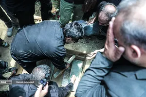 تشییع و خاکسپاری شهدای حملات رژیم صهیونیستی در قطعه42 بهشت زهرا(س)