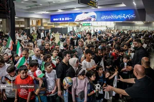 آیین استقبال از ملی پوشان 