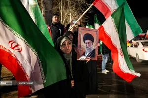 مراسم عزاداری در سوگ رهبر شهید انقلاب - میدان تجریش