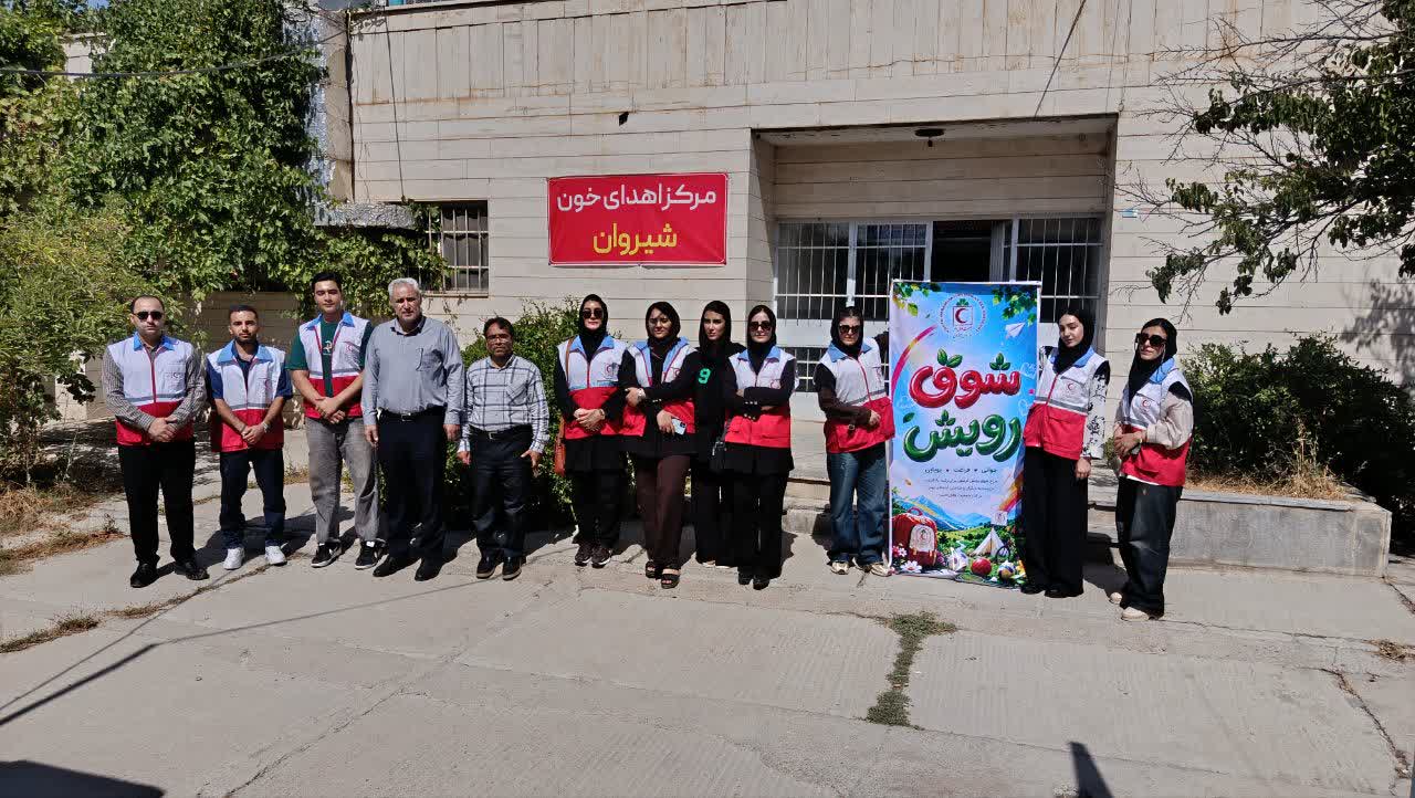 تجدیدمیثاق دانشگاهیان و مدارس سمای شیروان با شهدا در پویش اهدای خون