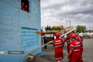 مانور امدادگران جمعیت هلال احمر