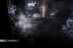 تخریب و آتش سوزی اموال عمومی در تهران