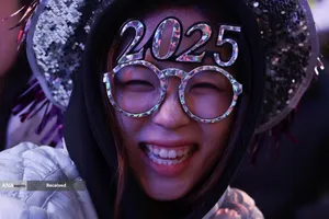 آغاز سال نو میلادی 2025 در نیویورک، آمریکا