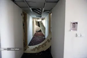 بازدید اصحاب رسانه از  خسارت وارده در دانشگاه شهید بهشتی