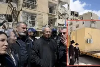 حضور نخست‌وزیر اسرائیل در منطقه حملات موشکی ایران با کامیون مجهز به پناهگاه