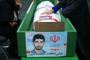 مراسم وداع با پیکر شهید علی اکبر گندمی
